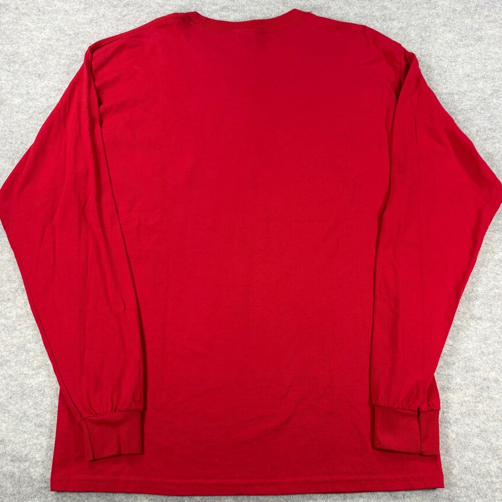 St Louis Cardinals MLB Long Sleeve Shirt Mens Large Red Gildan Ultra Cotton Tee - Picture 4 of 6